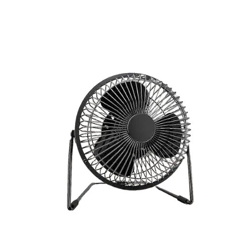Mini Usb Mobile Silent Metal Fan Perfect For Laptop Notebook, Desk Table Fan-black